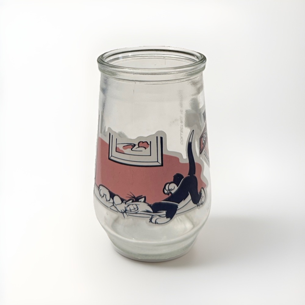 1994 Vintage Looney Tunes  Sylvester Tweety Welch's Jelly Jar